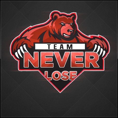 Логотип для игровой команды с медведем