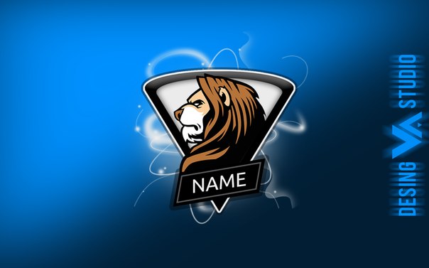 Красивый логотип со львом.