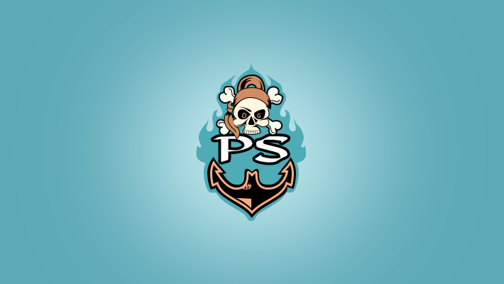 Пиратский череп логотип