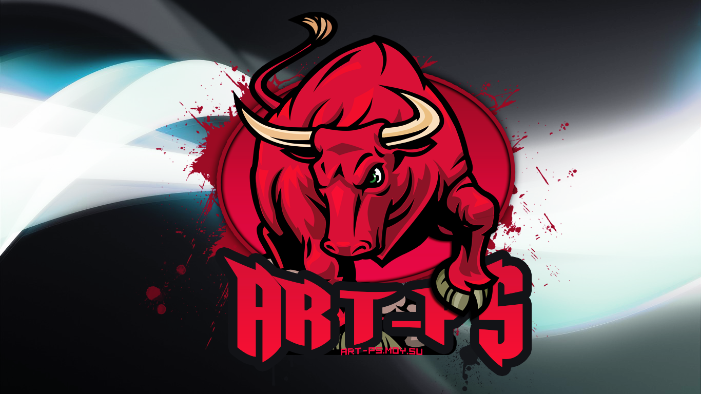 Логотип с красным быком